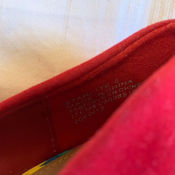 Red Suede Pumps - Picture 2 of 2